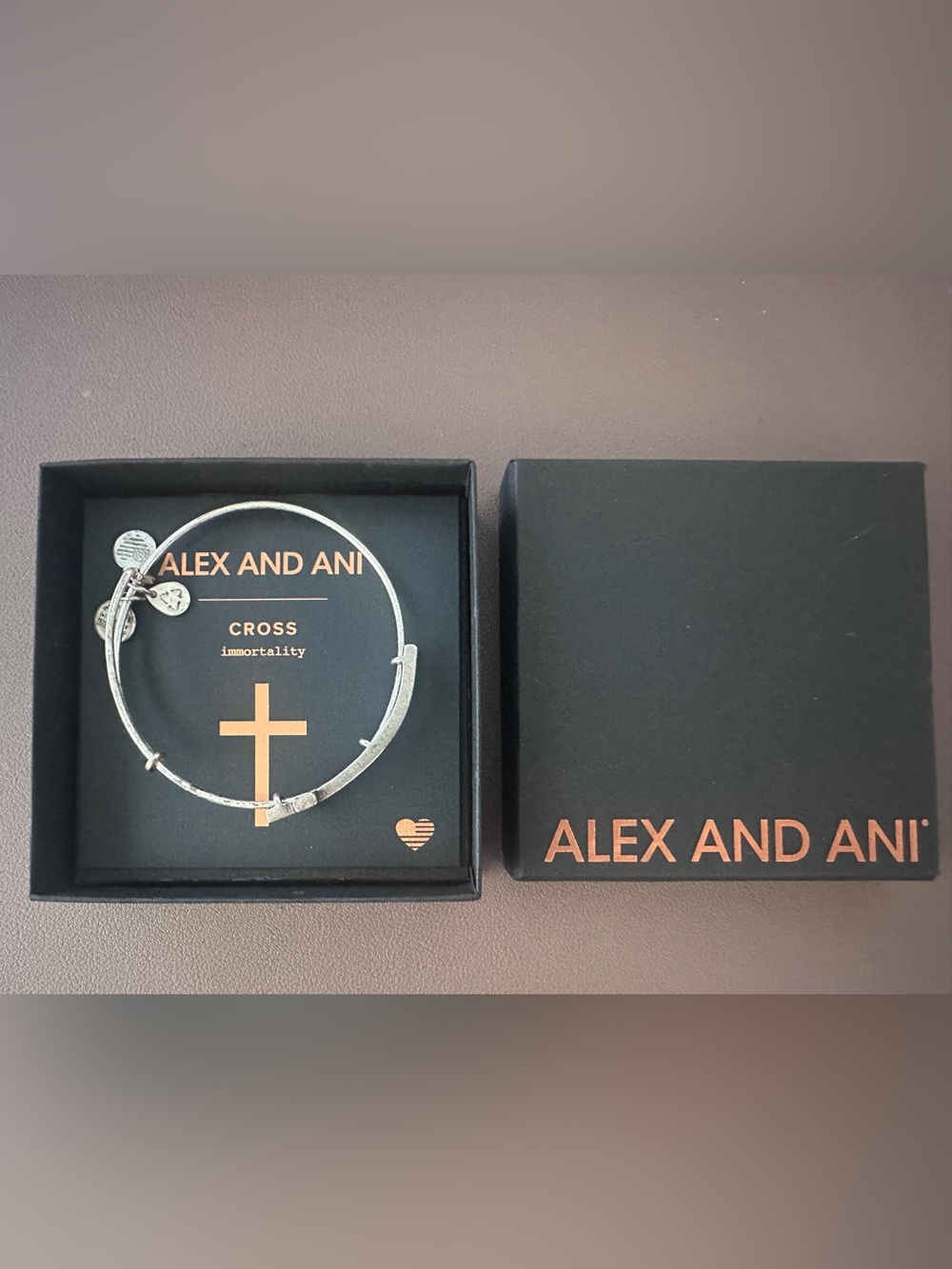 Alex and Ani Silver Cross Bracelet - Picture 7 of 8
